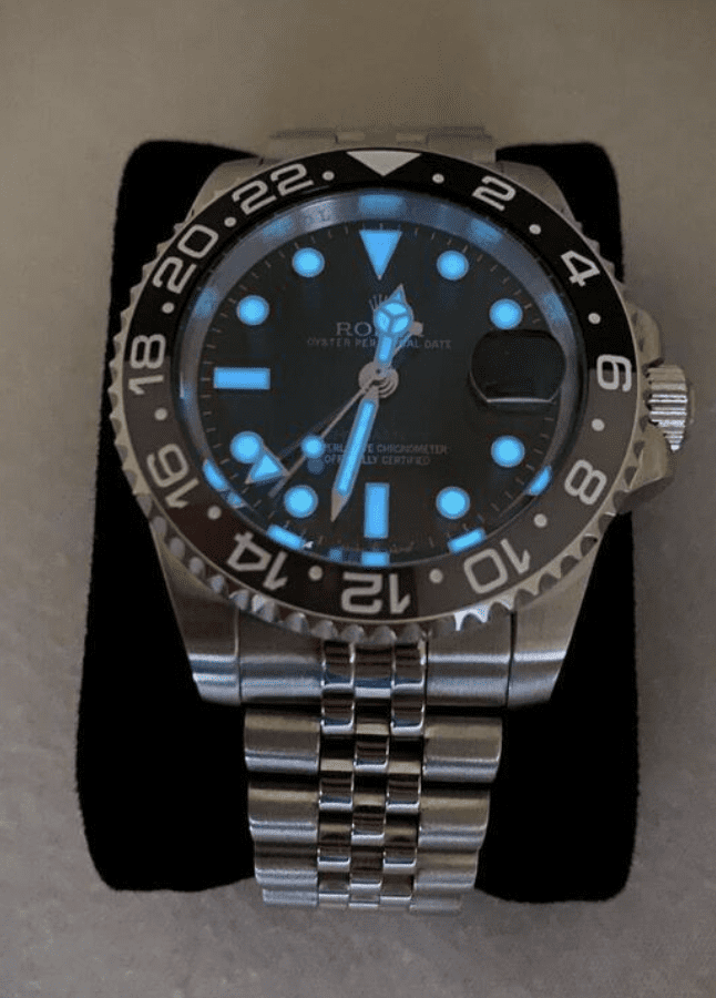 Customer Rolex Gmt Master With Blue Lume