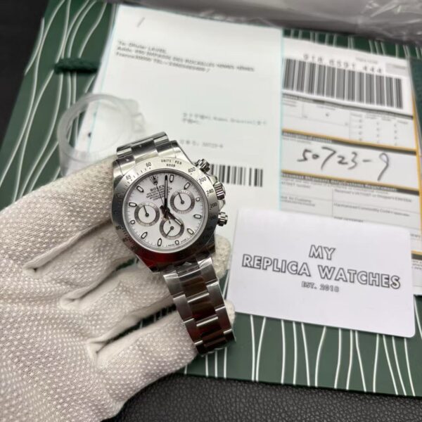 Replica Silver Rolex Daytona Swiss Clone Model