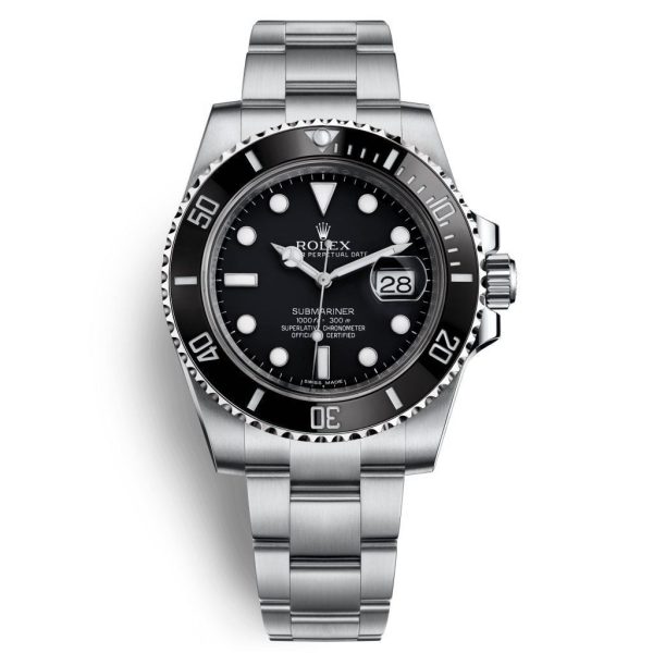 Rolex Submariner Plata Negro Réplica Clon Suizo