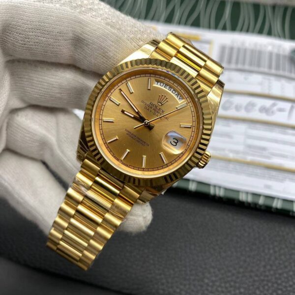Rolex Day Date Yellow Gold Replica Super Clone Model