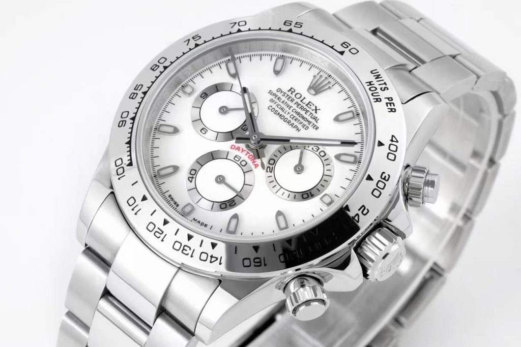 Rolex Cosmograph Daytona White Dial SS Swiss made clone - IP Empire Replica Watches