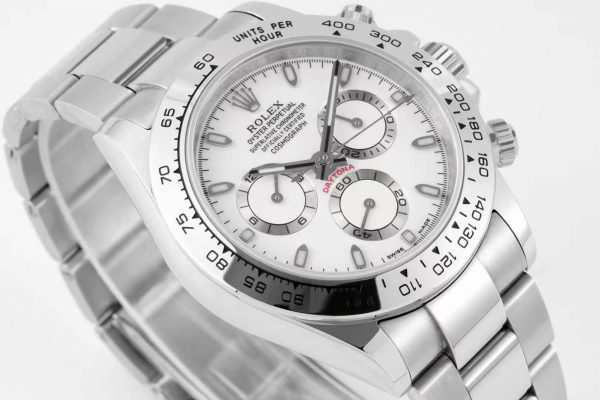 Rolex Cosmograph Daytona White Dial Ss Swiss Made Clone - Ip Empire Replica Watches