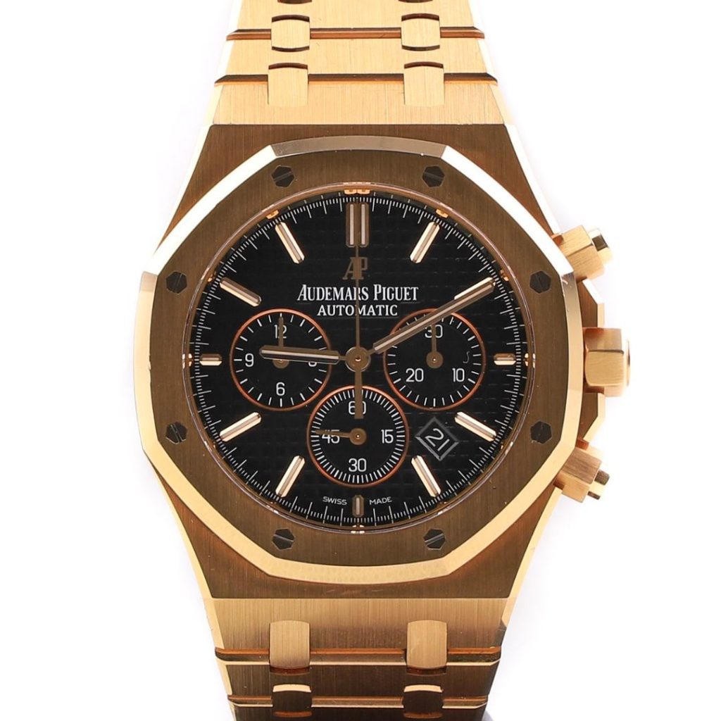 Replica Royal Oak - Gold/Black Chronograph