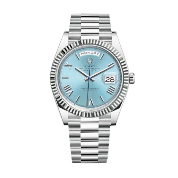 Rolex Day Date White Gold Turquoise Dial