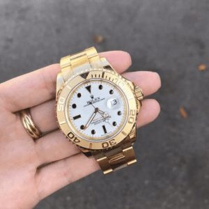 Réplica Rolex Yacht Master Oro Completo Esfera Blanca
