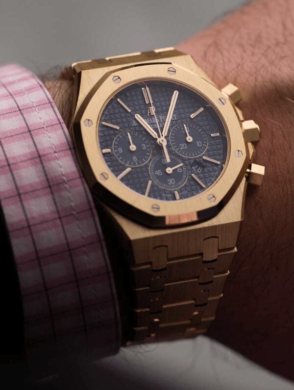 Replica Royal Oak - Gold/Black Chronograph