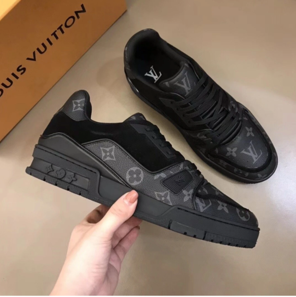 Black Louis Vuitton Top Quality Replica Shoes - Ip Empire Replica Watches