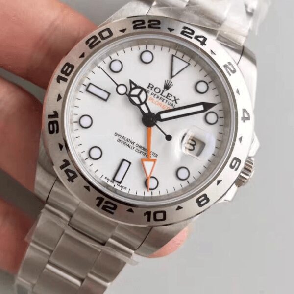 Replica Rolex Explorer 2 White Dial