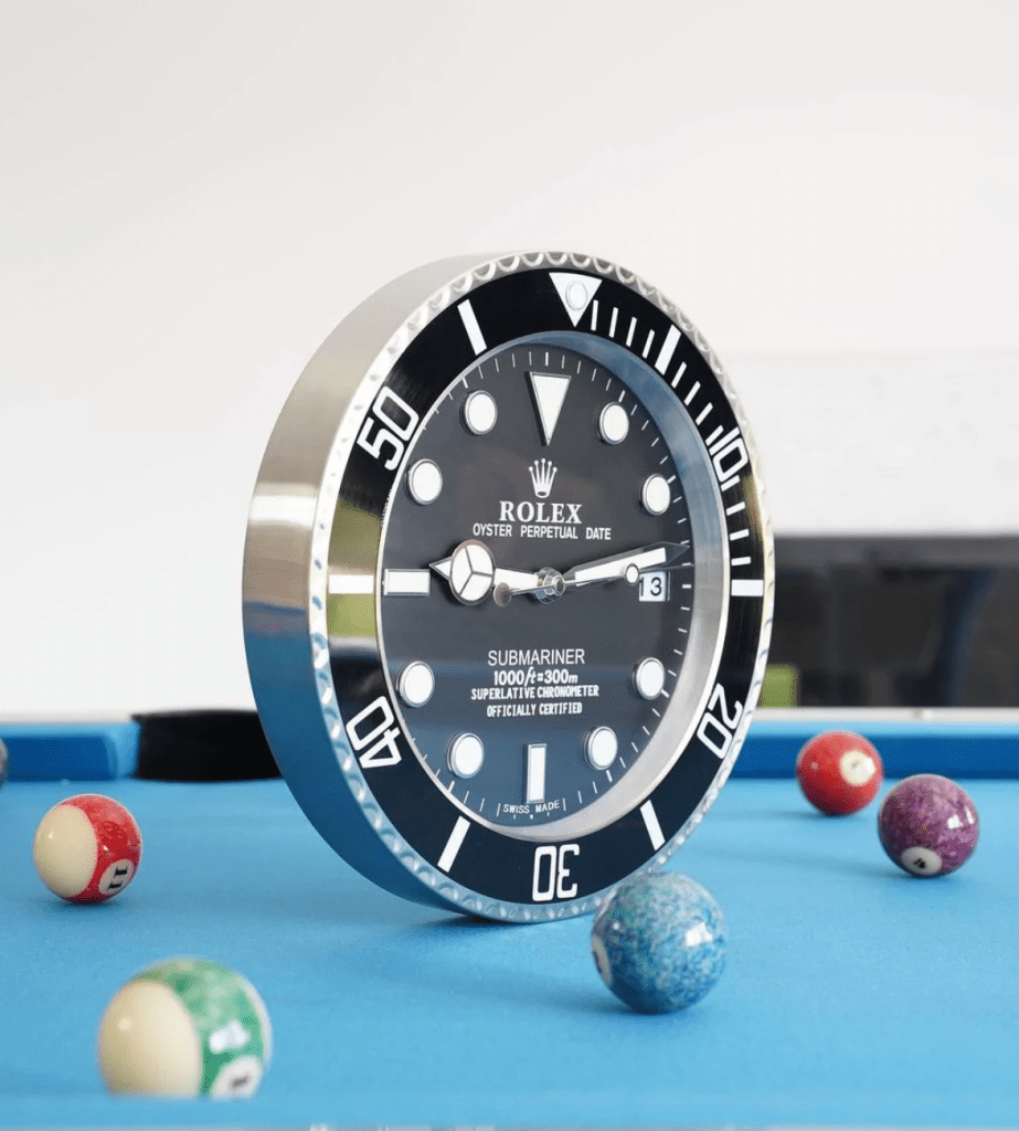 Reloj de pared Rolex Submariner｜Estilo negro - IP Empire Relojes Replica