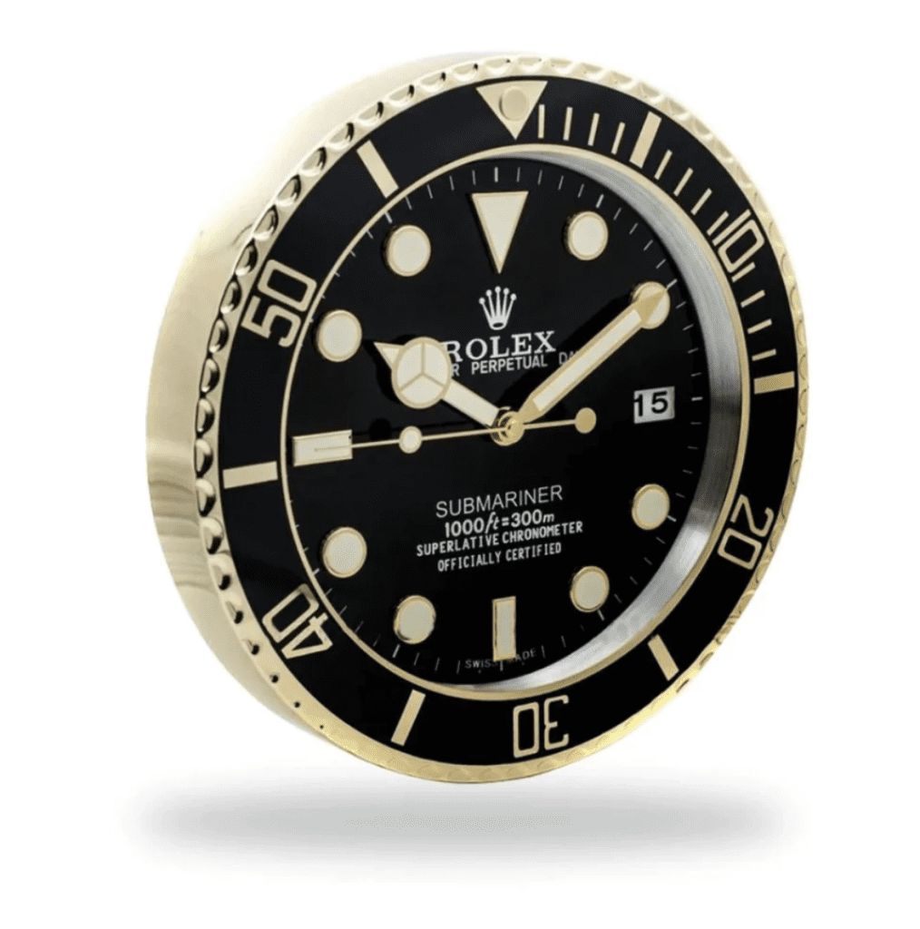 Rolex Submariner Gold Wall Clock