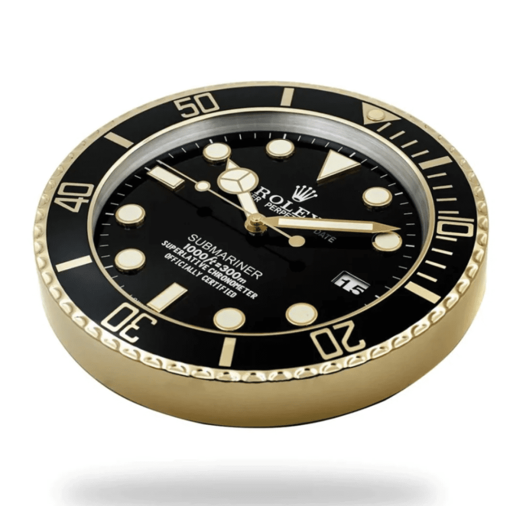 Rolex Submariner Gold Wall Clock