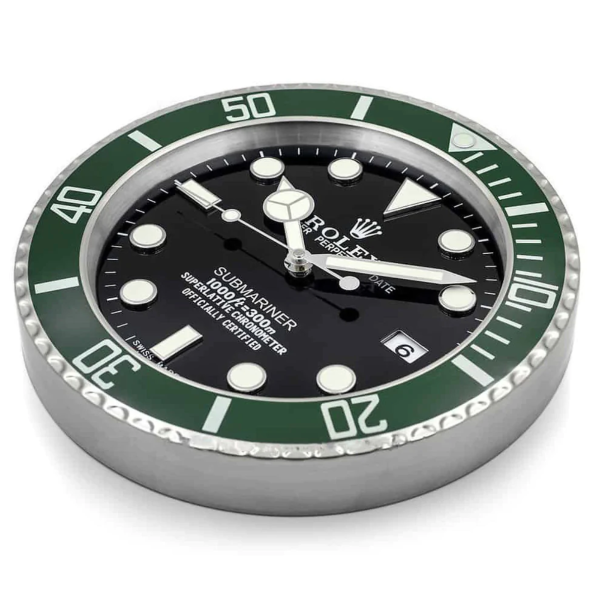 Rolex Submariner Wall Clock | Green &Amp; Black - Ip Empire Replica Watches
