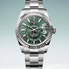 Rolex Sky-Dweller Replica Green Silver