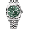 Rolex Sky-Dweller Replica Green Silver