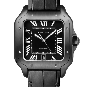 Cartier Santos Full Black Replica Clone Watch