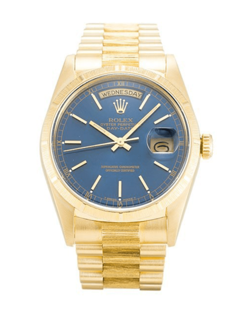 Réplica Rolex Day-Date Oro con Esfera Azul