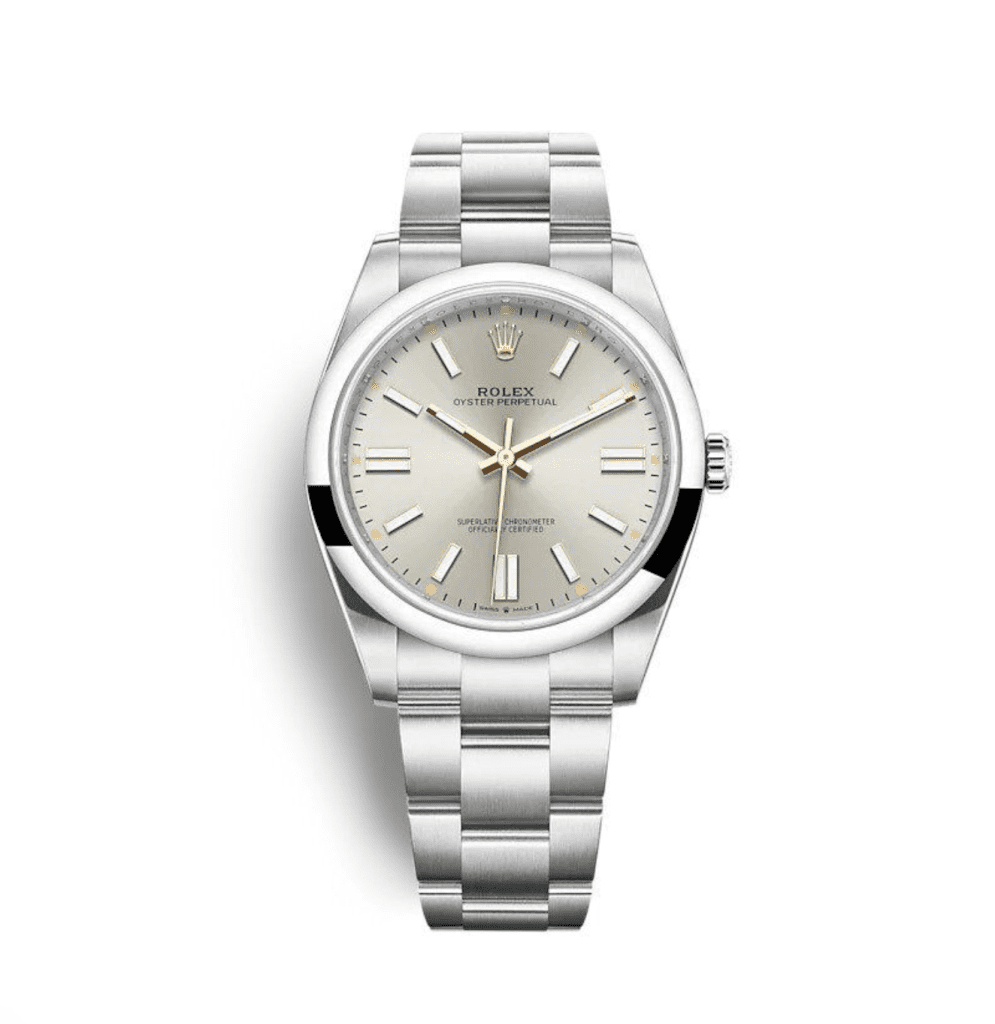 Rolex Oyster Perpetual 41mm Silver Replica