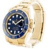 Rolex Submariner Full Gold Blue Dial Swiss Clone Replica