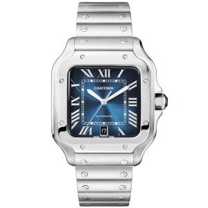 Cartier Santos Blue Dial Swiss Replica Clone