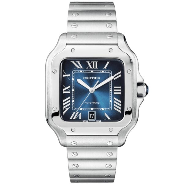 Cartier Santos Blue Dial Swiss Replica Clone