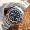 SUBMARINER SILVER BLUE / RED DIAMOND 40MM Top Swiss Clone - IP Empire Replica Watches