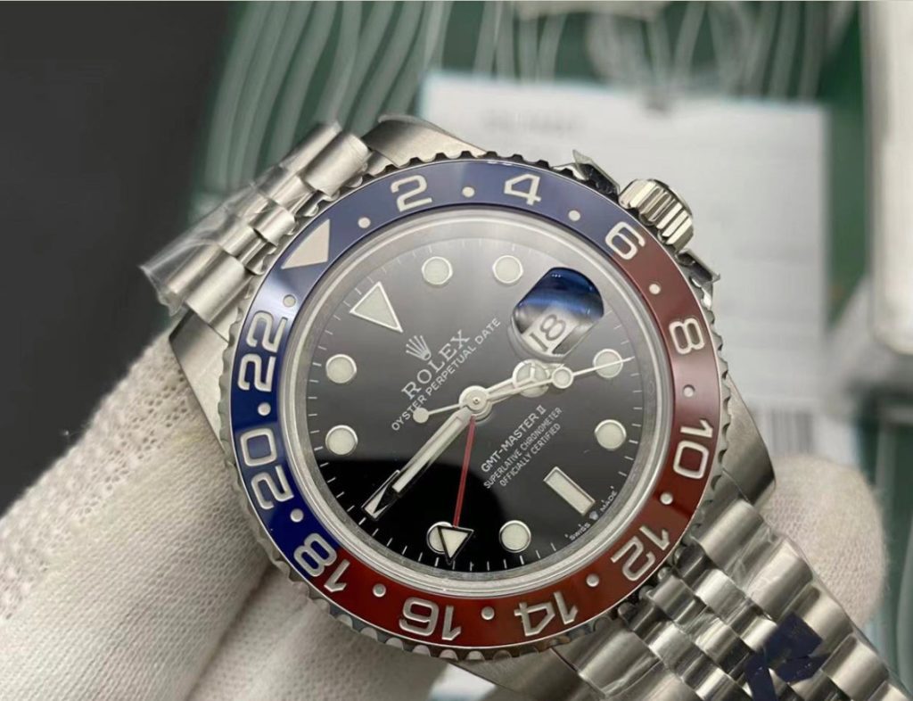 Clon suizo Replica Rolex GMT Master PEPSI Jubilee