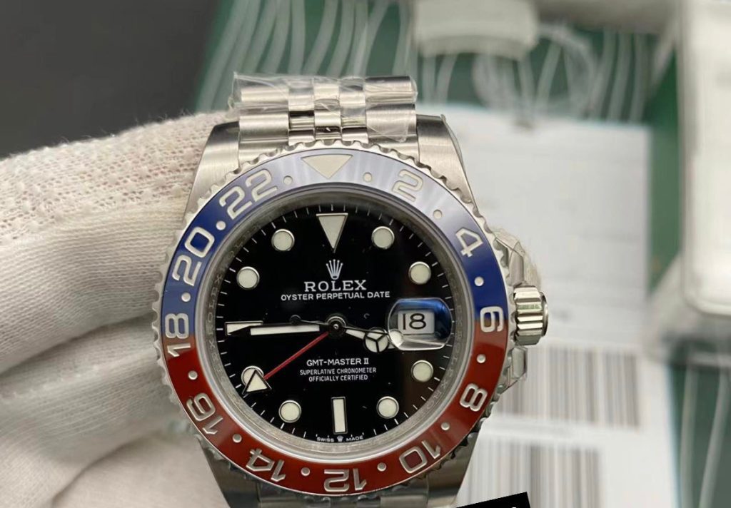 Clon suizo Replica Rolex GMT Master PEPSI Jubilee