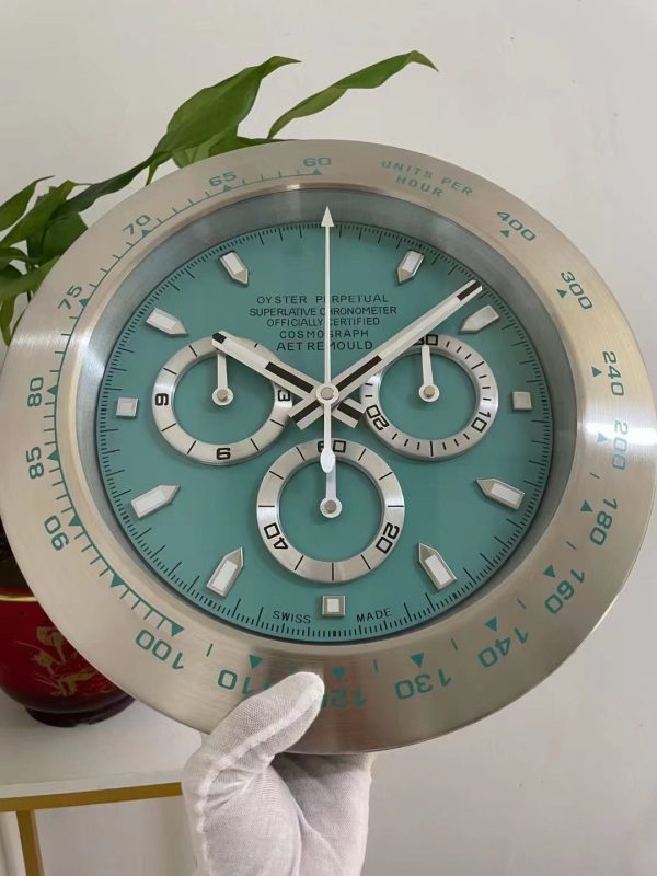 Replica Rolex Daytona Wall Clock – White &Amp; Silver Rl21 - Ip Empire Replica Watches