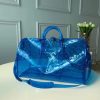 Replica 1:1 Clone Louis Vuitton Keepall Bandouliere Monogram 50 Blue