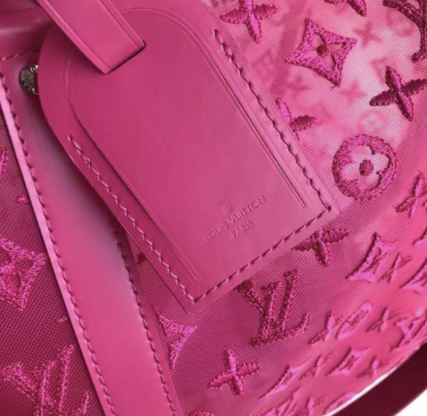 Replica 1:1 Clone Louis Vuitton Keepall Bandouliere Monogram 50 Pink