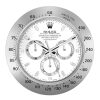 Replica ROLEX DAYTONA WALL CLOCK – WHITE & SILVER