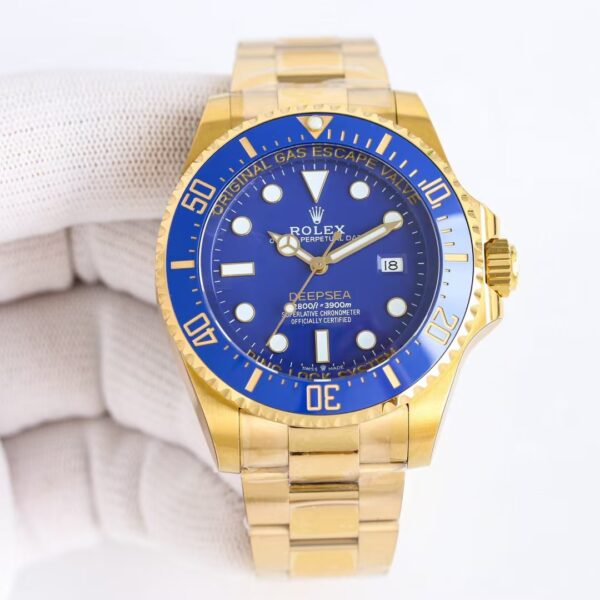 Replica Rolex Deepsea Yellow Gold With Blue Dial 2024