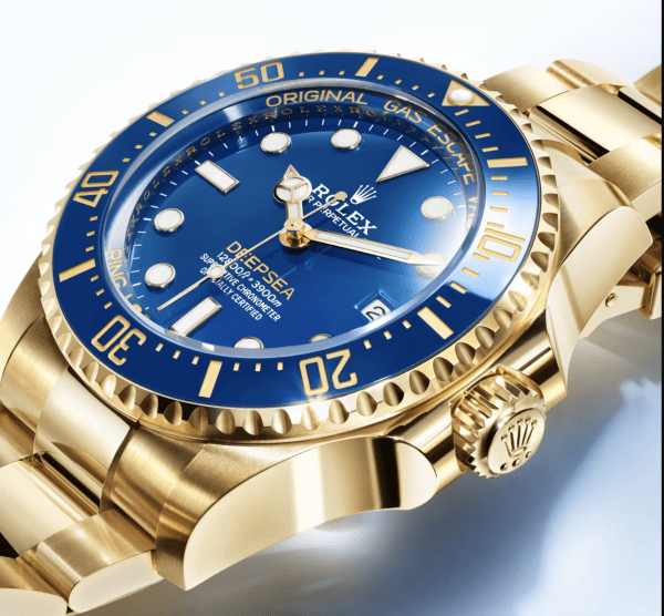 2024 Replica Rolex Deepsea Yellow Gold With Blue Dial
