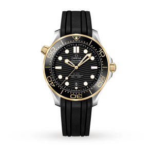 Replica Omega Seamaster diver 300 co-axial Black Gold