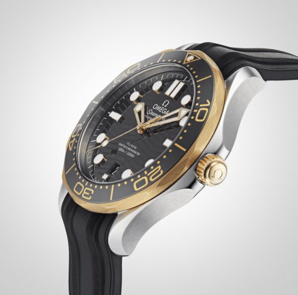 Replica Omega Seamaster diver 300 co-axial Black Gold