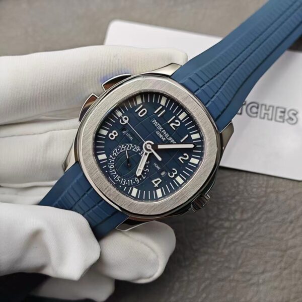 Replik Klon Denim Blau Patek Philippe Aquanaut 2024 Modell 5 8B66B5E7762243F67Bf70833Effd2Dcf
