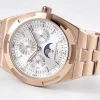 replica rose gold vacheron constantin overseas