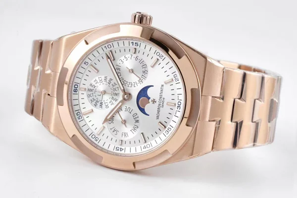 replica rose gold vacheron constantin overseas