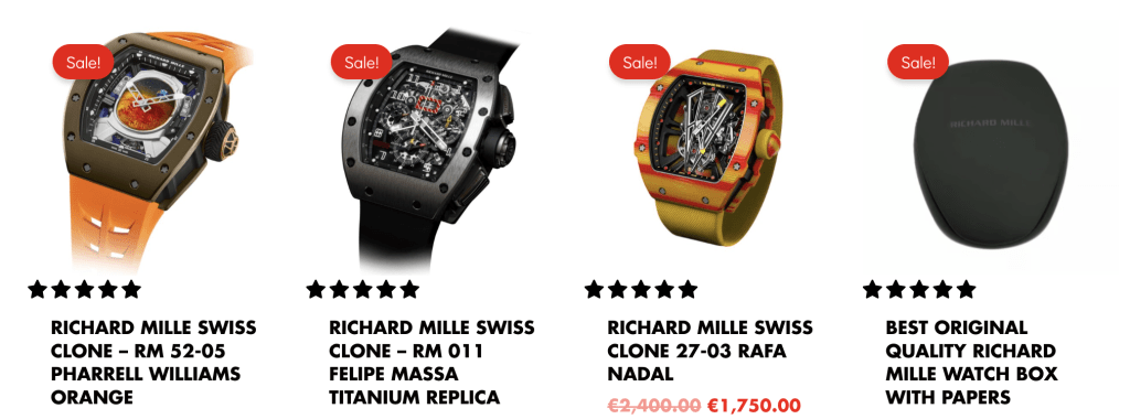 Replica Richard Mille Watches