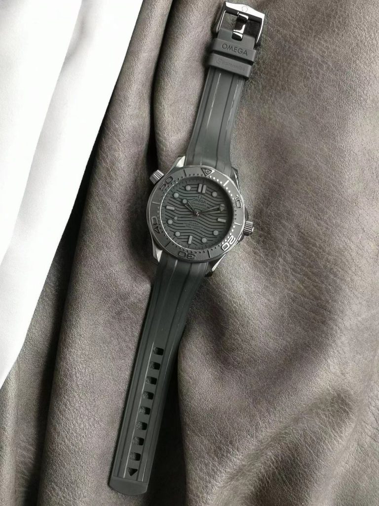 replica omega black black seamaster
