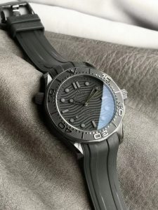 replica omega black black seamaster