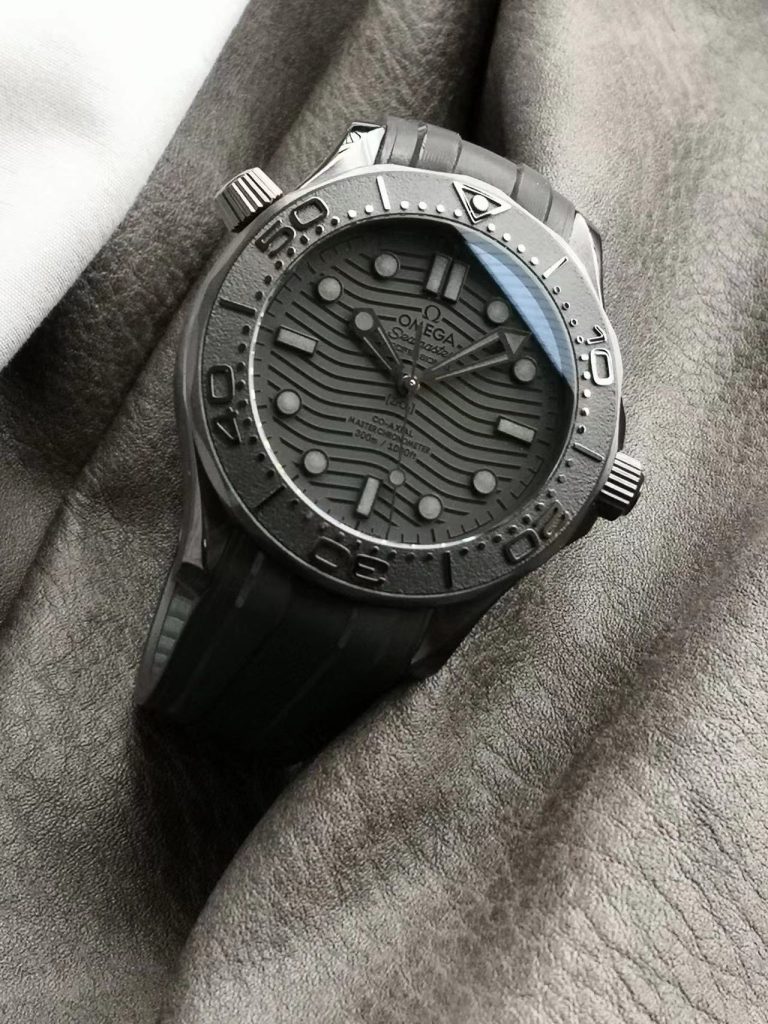 replica omega black black seamaster