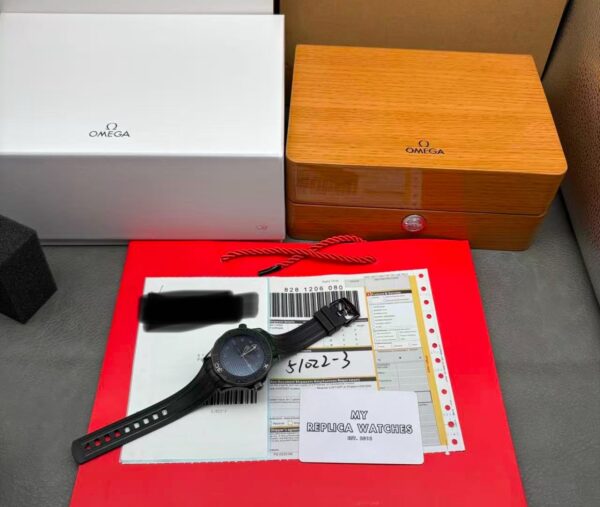Replica Omega Seamaster 300M &Quot;Black Black&Quot; Ceramic Case Super Clone Replica 24 Img 4174
