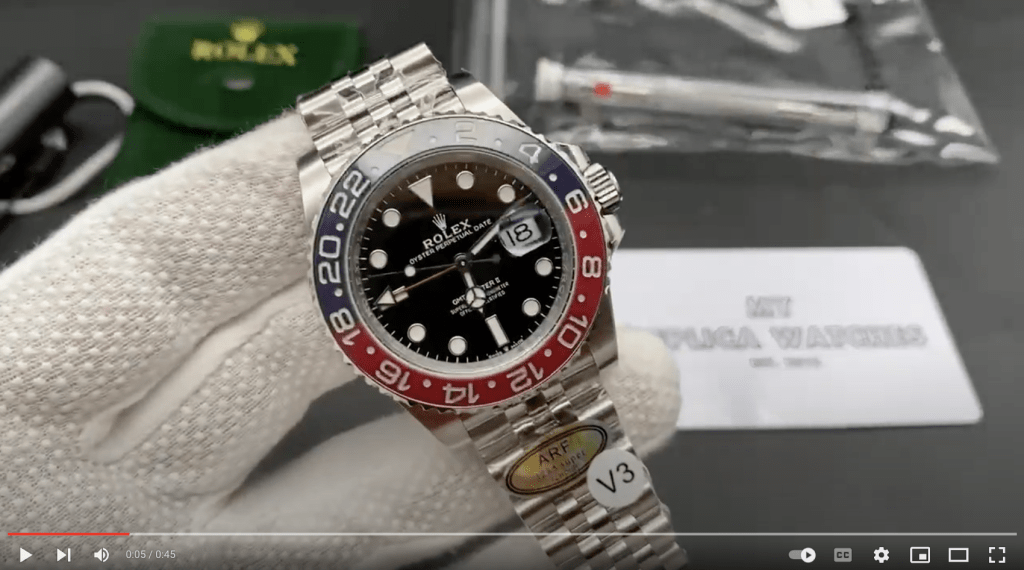 Rolex Gmt Master Pepsi Super Copy Video Review