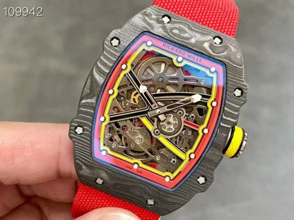 Richard Mille 67-02 Original Quality Super Clone Replica Carbon Red