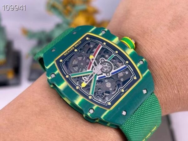 Richard Mille 67-02 Original Quality Super Clone Replica Green