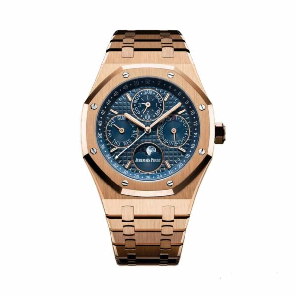 ap rose gold blue dial 1