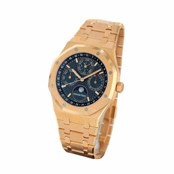 ap rose gold blue dial 2