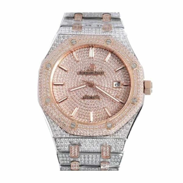 audemars piguet royal oak selfwinding 15400sr oo 1220sr 01 iced out watch replica 2