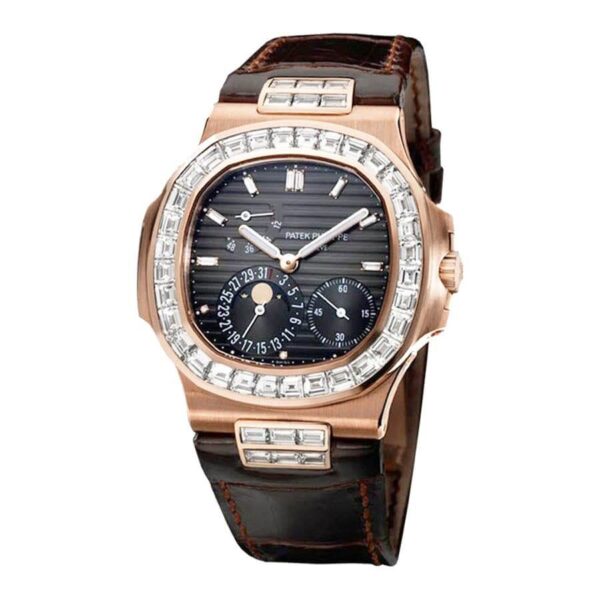 patek philippe nautilus genuine baguette diamond 5724r 001